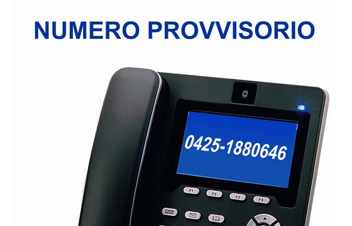 Numero di telefono provvisorio